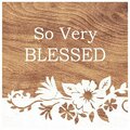 Youngs Wood So Very Blessed Wall Plaque 32064